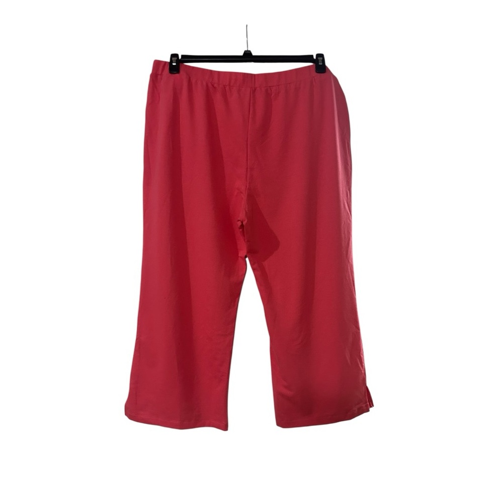 LOGO by Lori Goldstein Coral Wide-Leg Pull-On Capris - Picture 3 of 5